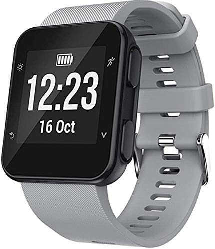 Shieranlee Kompatibel für Forerunner 35, Sport Band Silikon Ersatzzubehör Armbänder Kompatibel für Forerunner 35 Smart Watch, Fit 5.11-9.05 Inch (130mm-230mm) Wrist