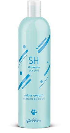 Record - Odour Control-schampo för hundar och katter. Eliminerar dålig lukt utan att skada eller irritera huden eller pälsen | 250 ml