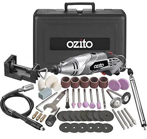 Multi Rotary Tool 42 Peice Accessories Kit Carry Case & Flexi Drill Shaft Ozito RTR-040U 4472259