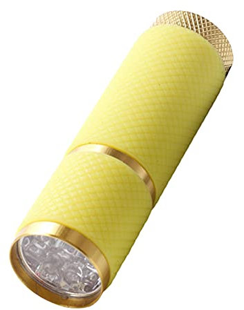uñas portátil con 9 luces LED - Linterna para caminar noche - Herramienta secado con lámpara UV Linterna 25-30 segundos para manicura uñas en gel