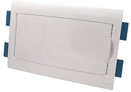 Quadro elettrico Centralino per Cartongesso da 6 a 12 Moduli con Sportello Bianco da Incasso per interruttori DIN IP40