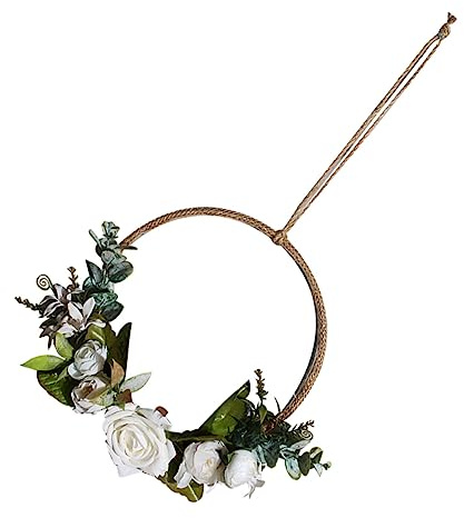 ifundom 1pieza Adorno De Pared Creativo De Flores Artificiales Lirio Guirnalda Pastoral para Decoración De Hogar para Salones Dormitorios y Pasillos