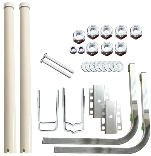 SUONE 60 Boat Trailer Guides,2*UPVC Boat Trailer Guides Poles Kits,Ocean Specific 2 * 316L Stainless Steel Trailer Post Guide on Anti seawater Corrosion,for Boats, Trailers,Kayaks,Canoes,Ski Boats