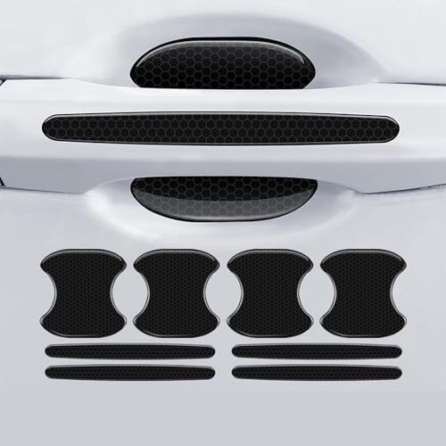 BEDPET 8 Stück Autotürgriff-Aufkleber, für VW Taigo/VW Tiguan/VW Golf 8/VW T-ROC/VW Golf 7/VW Polo Autotür Griffe Schutz Auto Türgriff Schutzfolie,B