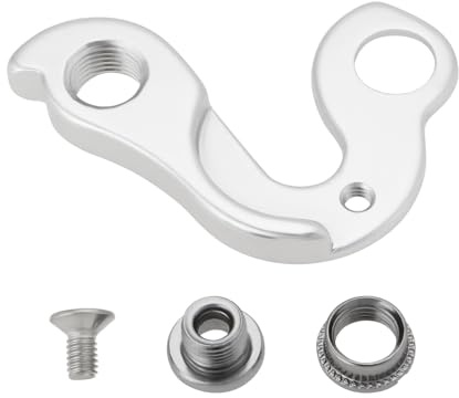 SG Store 1 x mechanischer Schaltwerkhaken, Fahrrad-Heckhaken, Metall, Schaltwerkhaken, Schraube, Modell GH-090, kompatibel mit Filz-Fahrradzubehör, Silber