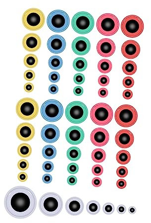 SEWACC 200st Handgemachte Gläser Dekoration Puppenzubehör Selber Machen Puppendekor Plüsch-babypuppe Handwerkliche Sicherheitsaugen Plüschpuppe DIY Puppenaugen DIY Basteldeko Plastik