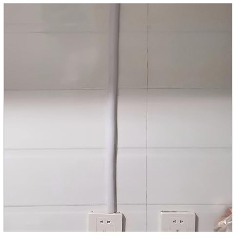 canalina passacavi muro Canale Bianco Per Nascondere I Cavi Elettrici A Parete, 5 6 7 8 9 10 11 12 13 14 15 M Adesivo Guaina Passacavi E Kit Per La Gestione Dei Cavi, Nasconditore Di Cavi(Holds 2 cabl