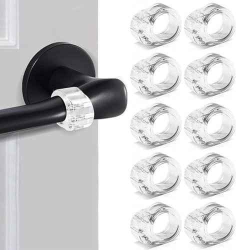 JRYXDS 10 Pièces Butées De Porte Butoirs Les Murs Et Les Meubles Pour Poignée De Porte Et De Fenêtre Arrêt De Porte Au Design Discret