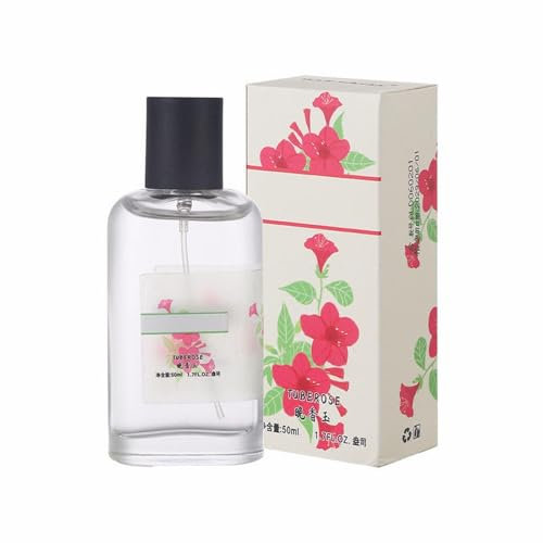 Tuberose Women's Perfume 50 ml Floral Fruity Eau de Parfum Fragrance with Violets & Green Grapes Fresh & Light Perfume Fragrance for Women Long Lasting Fragrance Water Elegant Gift for Everyday