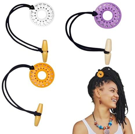 AUCANNIO 3 Pcs Spiral Hair Ties Elastic Dreadlock Hair Ties and Dreadlock Accessories Men and Women Extra Long Ponytail Holders for Dreadlocks Braids Thick Curly Hair Rubber Bands for Long Locs