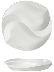 Piatti Moderni Stoviglie in ceramica da hotel 10,5 pollici con piatti bianchi irregolari e creativa concezione artistica di anatra mandarina for privati freddi Piatto Fondi(12 in)
