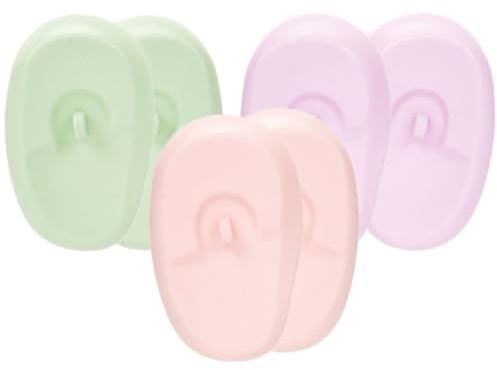 Healifty 3 Pairs Silicone Hair Dye Ear Covers for Ear Protection from Hair Dye and Heat, User-friendly Design, Compact Size Can be Packed in Luggage or Pocket for Salon and Home Use