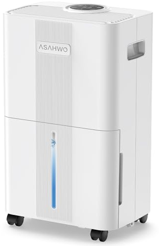 1600 Sq.ft Dehumidifier for Home, 21 Pints Dehumidifier for Basement with Drain Hose, Quiet Dehumidifiers Smart Humidity Control, 24H Timer, 3 Modes, Portable for Bedroom,Bathroom
