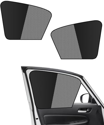 Flaconi Parasol Ventana Coche,Protector Solar Lateral para Coche,Parasoles Laterales con Sombra Parcial,Parasol de Coche Ventana Lateral,Apto para la Mayoría de Coches,Caravanas (Ventana Delantera)