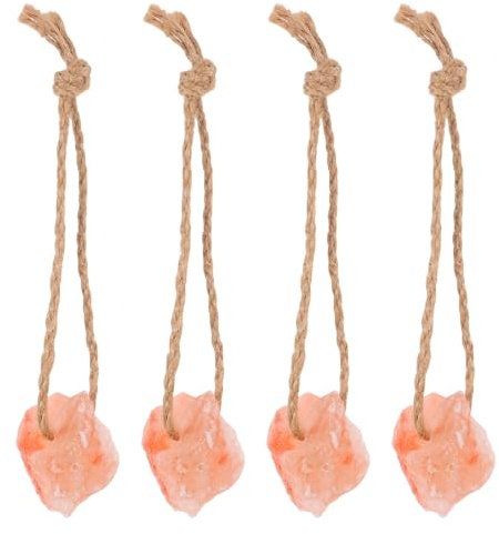 OATIPHO Blocco di Sale Himalayano da Leccare 4 Pezzi 30-50g per Cervi e Bestiame per Integrazione Minerale e Alimentazione