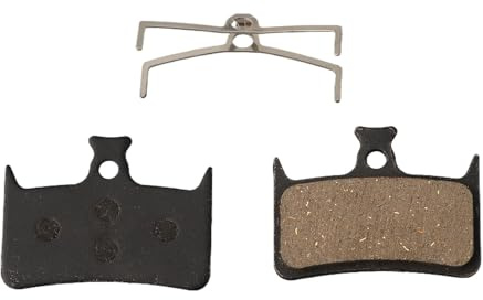 Auratrove Semi-Metallic Resin Disc Brake Pads, Quiet Braking with Short Bed-in for Hope E4 Tech Bikes, Pair with Springs Included