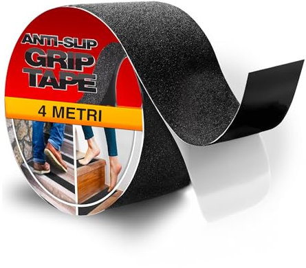 Avilia Nastro Antiscivolo Ad Alta Presa 25mmx4m - Resistente e Durevole, Ideale per Scale, Passaggi e Pavimenti Scivolosi