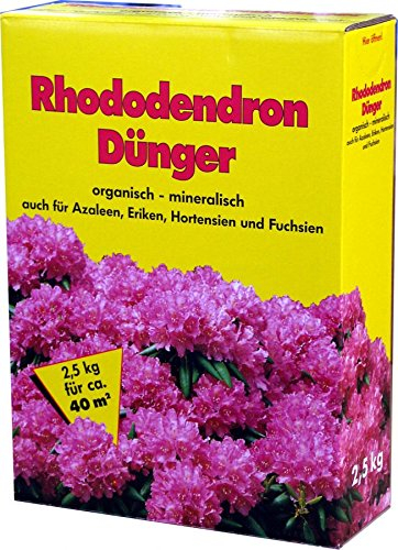 Rhododendrondünger 2,5 kg Dünger Rhododendron Dünger Moorbeetpflanzen Azaleen Hortensien