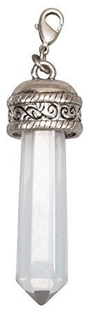 Alpenflüstern Trachten-Anhänger Bergkristall spitz für Charivari oder Trachtenkette (klar-kristall) AAH136