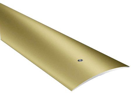 Aluminium Threshold Strip Carpet Cover 70 mm x 930 mm (2.75 in × 36.61 in) Gold Transition Door Floor Trim TMW Profiles (Gold)