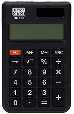TIPTOP OFFICE SPIRIT TTO Taschenrechner 12-stellig ''DG-100'', Schwarz