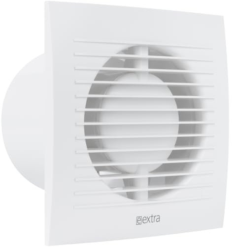 Vent Systems Badlüfter 100mm – Wasserdicht Badventilator mit Feuchtigkeitssensor und Timer – IPX4 32dB 15W 100m³/h Wandmontage – Geräuscharmer Energieeffizienter Abluftventilator für Küche und Bad