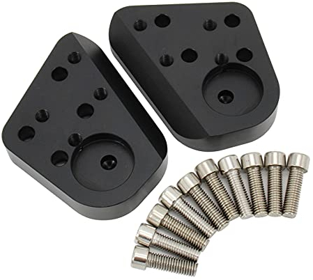 VSKTE Motorradheben-Lenker-Riser-Extender-Fit FÜR BMW R1100RT R1150RT R1200RT R1100R R1150R R1100RT R1150RT (Color : Black)
