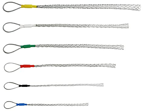 Kit de chaussettes de prise de câble IRSCorp en acier galvanisé antidérapant, ensemble de lassos de prise de câble pour tuyau, fil, prises de câble flexibles, ensemble de corde à mailles oculaires