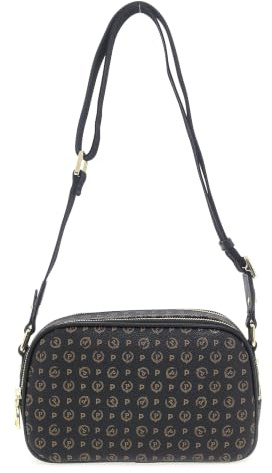 Pollini BORSA A TRACOLLA HERITAGE CON LOGO ALL-OVER