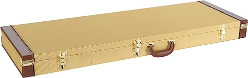 Shaman E-Bass Koffer Hardcase Tweed - Robuster Hartschalen-Formkoffer im schicken Retro-Look