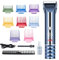 Barberboss 10-in-1 All-in-One Trimmer, Ultimate Grooming Kit for Beard & Hair, 8 Attachments Comb Set, Precision Titanium-Ceramic Blades, LED Display & Dual Speed Options, QR-2091E