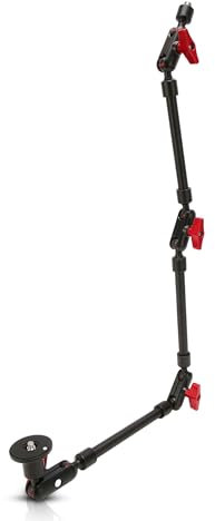 Gugxiom 78,7 cm verstellbarer Gelenkarm, um 360 Grad drehbar, verstellbare Kamera-Armhalterung mit 0,64 cm (1/4 Zoll), 3/8 Zoll Gewinde, Aluminium-Legierung, Gelenkarm, Kamerahalterung für