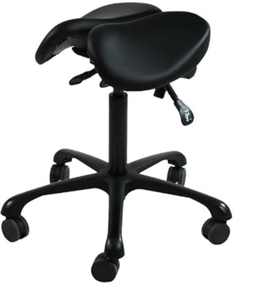 BZJPRFC Ergonomischer Sattelstuhl, Sattelhocker, Rollender Sattelhocker Mit Rollen, Verstellbarer Hydraulischer Hocker Mit Rollen, Geeignet for Büros, Make-up-Studios, Drinnen Und Draußen