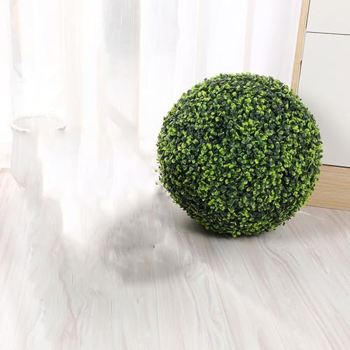 ATYUJKB Buchsbaumkugel Künstlich Grasbälle Gras Pflanzenkugel Dia 60cm, Einfach Zusammenzubauender Buchsbaum Kugel Formschnitt, Grasball Deckenverzierungen Hängende Formschnittbälle