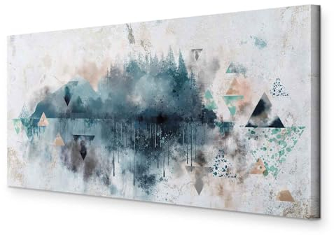 murando Akustikbild 80x40 cm Bilder miit Akustikschaumstoff Hochleistungsschallabsorber Schallschutz Leinwandbild XXL 1 tlg Wandbild n-A-1354-b-a