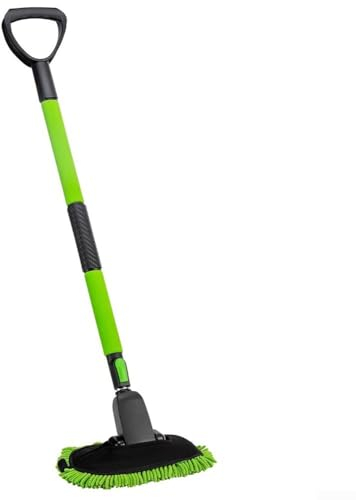 Autowaschbürste mit langem Griff, weiche Reinigungsbürste, Autowaschset, für LKW, SUV, Boot, Wohnmobil, Solarpanel