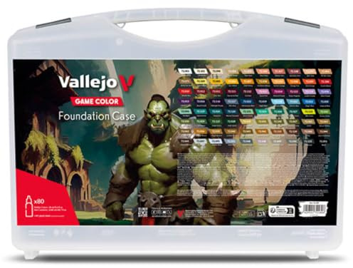 AV Vallejo Game Color Set - Foundation (80 Cols & case)