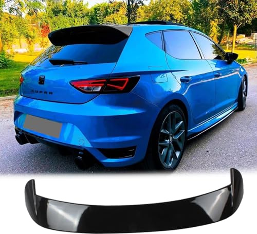 MUTUSAISI Car Rear Roof Spoiler Boot Wing Fit For Seat Leon MK3 5Door 5F Hatchback 2013-2020 CUPRA Style Painted Gloss Black Accessories