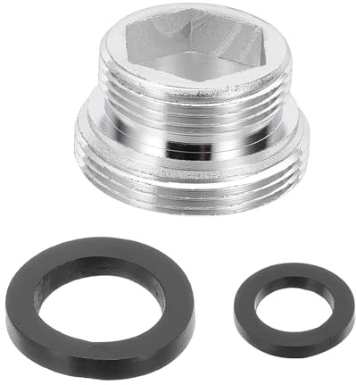 QUARKZMAN Adapter Wasserhahn mit Dichtungen, M18 Männlich Auf M22 Männlich | Universal Wasserhahnadapter mit Gewinde für Küche Gartenschlauch,Wasserhahns Strahlregler, Wasserhahn 13mm Länge