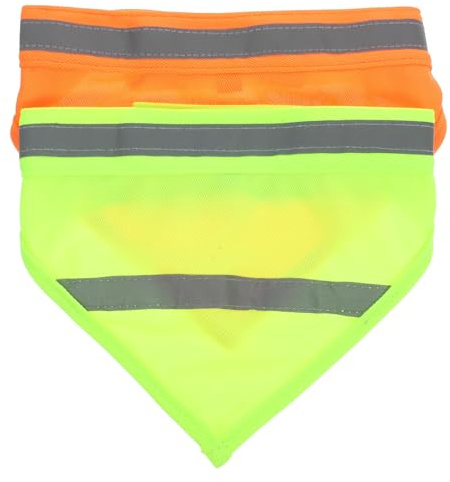 UTHCLO Reflektierender Sicherheits Hundeschal und Reflektierendem Streifen mit Verstellbarem Design 2 Stück aus Polyester für Sichere Nachtspaziergänge mit Hund