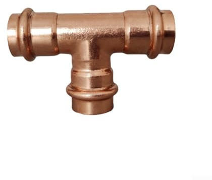 Press-Fit-Kupfer-T-Stückverschraubung mit umweltfreundlichem Dichtring für HVAC-, Klimaanlagen- und Kühlsystemanwendungen (4 Punkte)