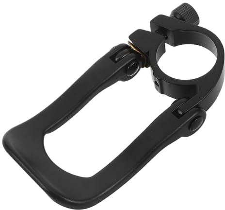 DECHOUS Abrazadera de Tija de Sillín Bicicleta Plegable Liberación Rápida 31,8 Mm Aleación de Aluminio Negra para Bici Montaña y Carretera Ajuste Seguro y Ligera para Ciclismo Urbano