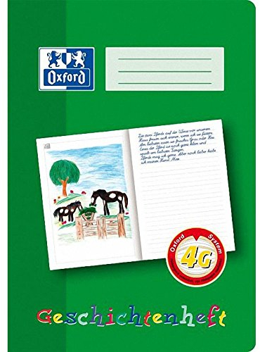 Schreiblern-Heft A4 16Bl Lin 4G Geschichtenheft Oxford, Liefermenge = 10