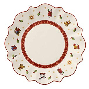 Villeroy And Boch Piatto Pane, Porcellana, Bianco/Colorato, Rotondo