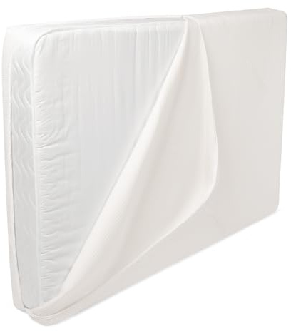 Direct Manufacturing Coolmax - Coprimaterasso in memory foam, con cerniera, per letto matrimoniale da 130 x 180 cm, profondità 20 cm, solo copertura