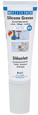 WEICON Grasso siliconico 85 g | Lubrificante per valvole, raccordi, Guarnizione