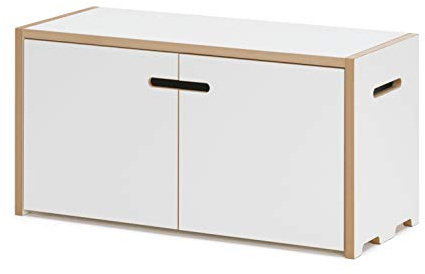 Tojo Hochstapler | modulares Regalsystem Verschiedene Module für Wandregal/Bücherregal/CD Regal | MDF Regal (weiß, Grundmodul mit Türen)