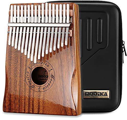 MOOZICA 17 Schlüssel Kalimba Marimba, High Qualität Professionelle Finger Daumen Piano daumenklavier Musikinstrument (Koa Holz-K17K)