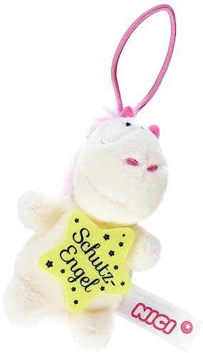 NICI Anhänger Einhorn Theodor Schutzengel, 8 cm, Weiß/Pink