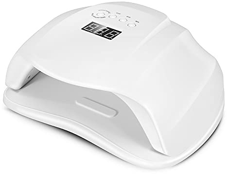 54W Fast LED Nageltrockner Lampe Professionelle Gel Nagellack Trockner Maschine Smart Sensor Lichthärtungslampe Smart Auto-Sensing für Nagel Gel Lack Trocknen mit Smart Sensor Nagel Art.-Nr EU Plug